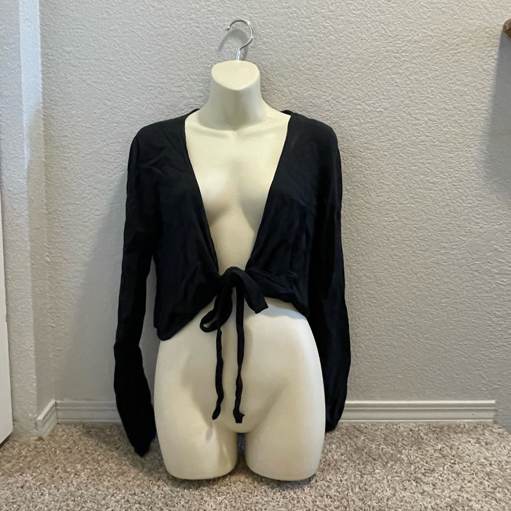PACSUN black shawl with front tie